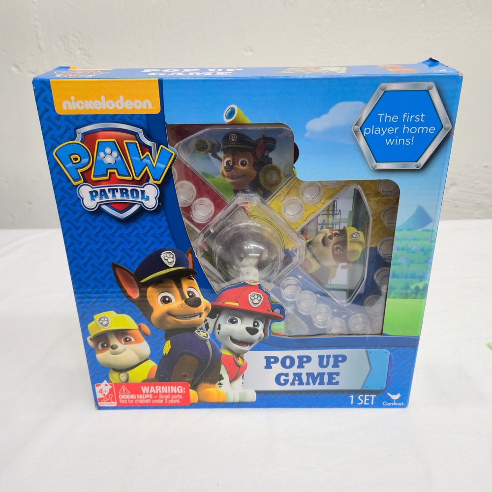Paw Patrol Pop Up Game Cardinal Industries Nickelodeon Board Game 58553 New
